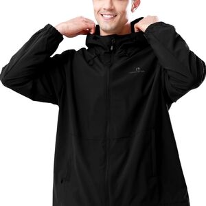 Men's Black Rain Jacket